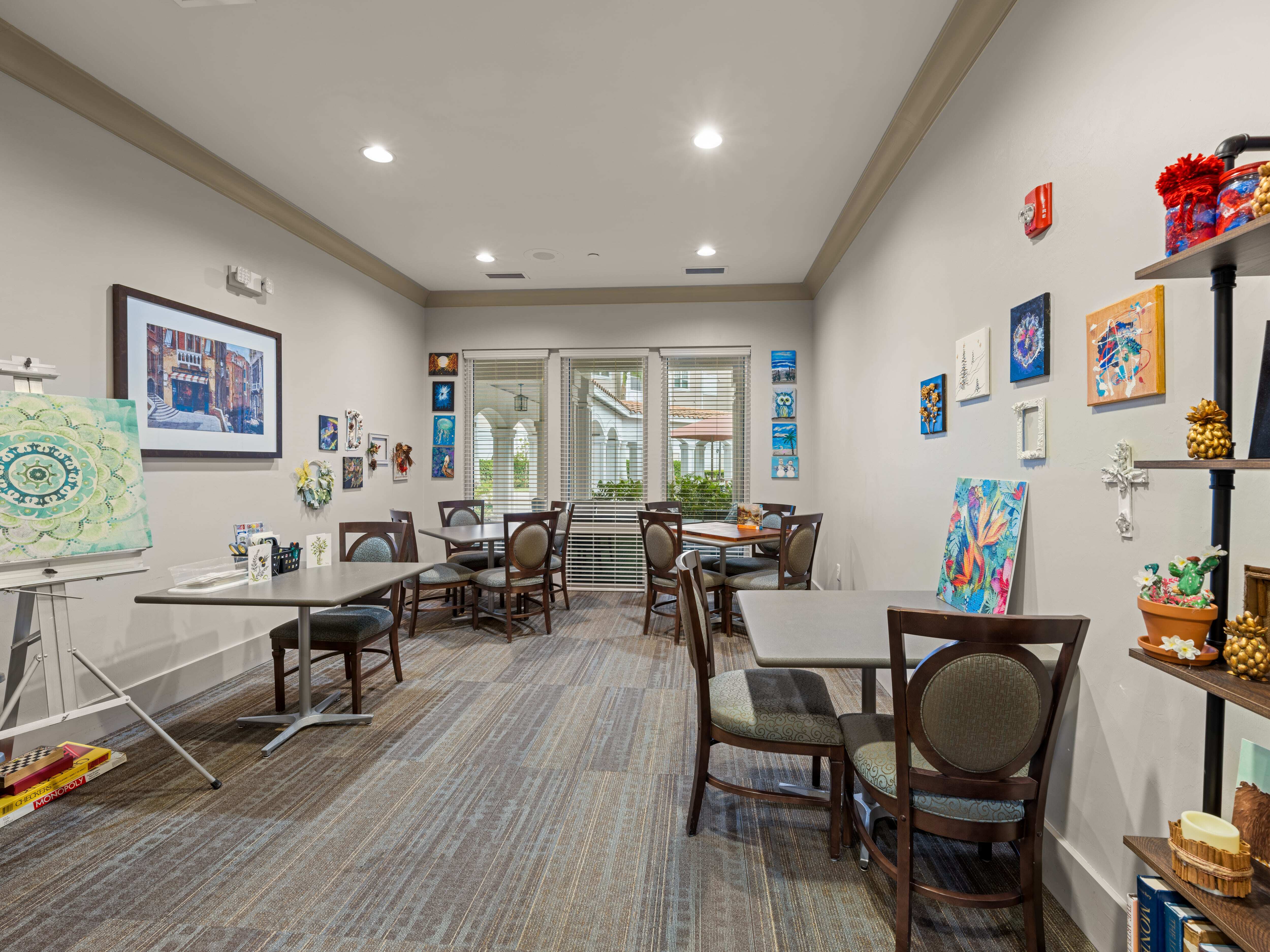 Diamond Oaks Village art room