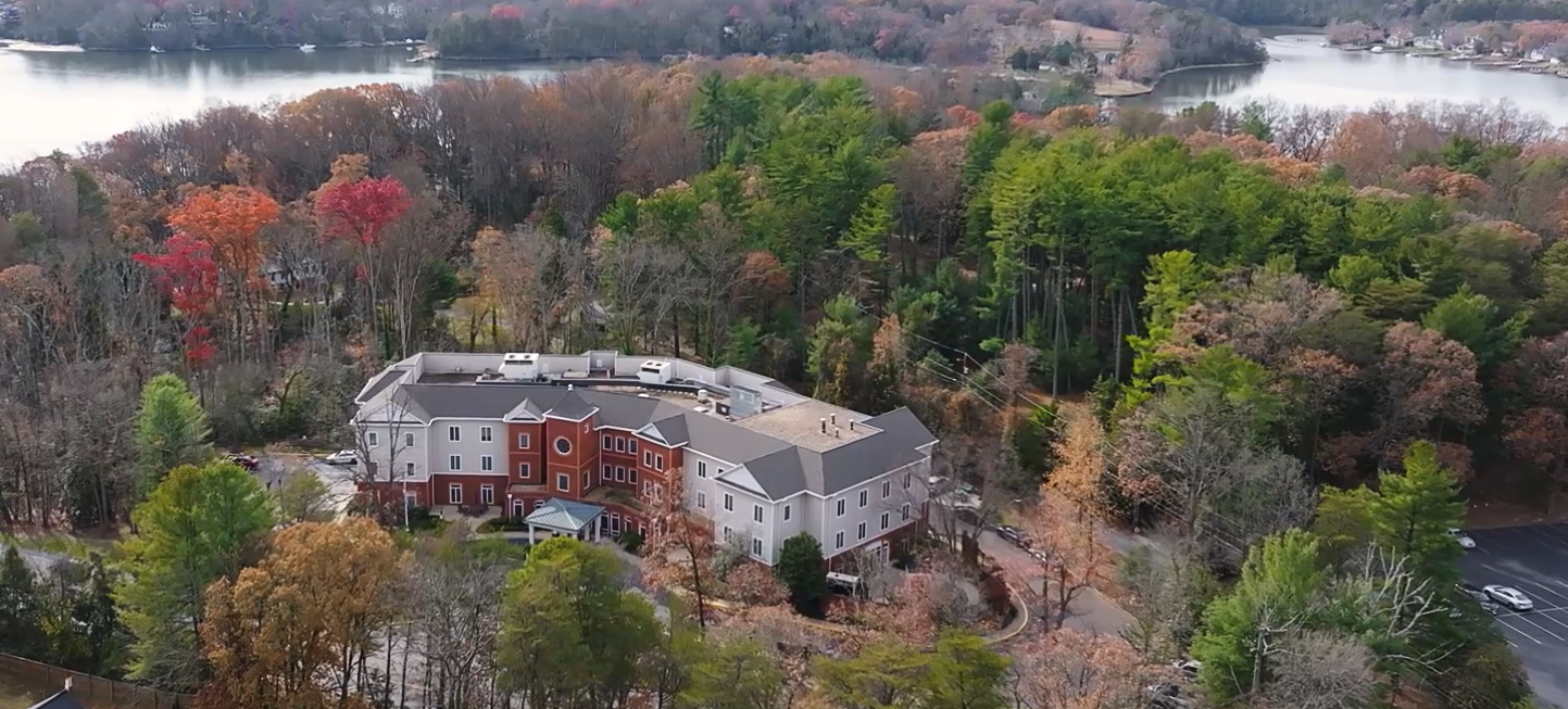 Far aerial view of HeartLands Assisted Living at Severna Park