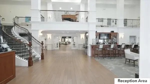 Savannah Square reception area