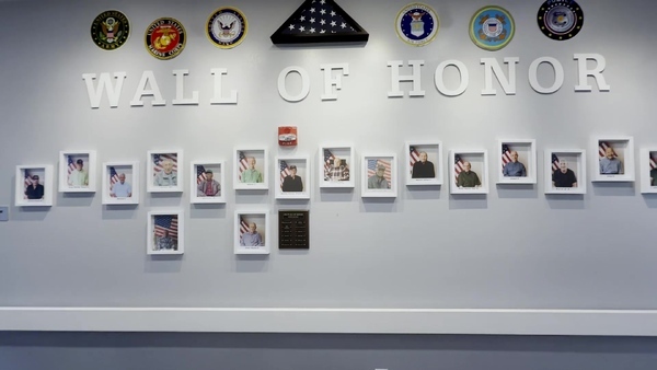 The Lynmoore at Lawnwood wall of honor